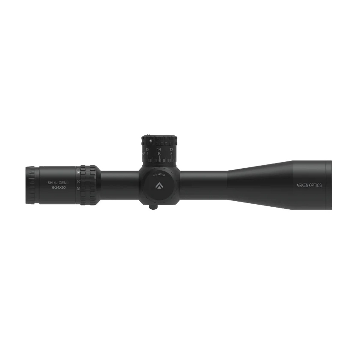 Preowned TSP Arken Optics SH-4J 6-24x50 FFP Illuminated 34mm VHR Zero Stop Rifle Scope - MIL - SOG51