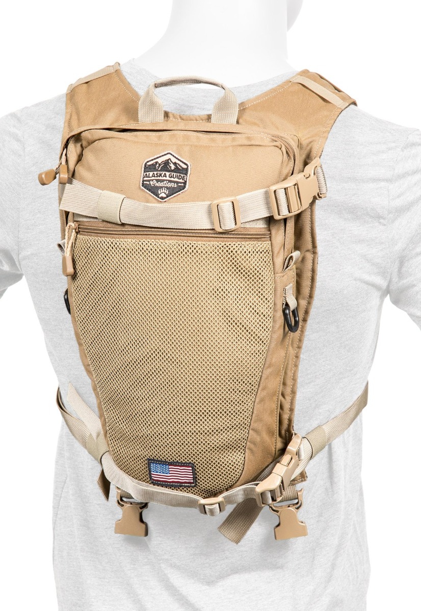 Alaska Guide Creations Stalker Hydration Backpack - Coyote Brown