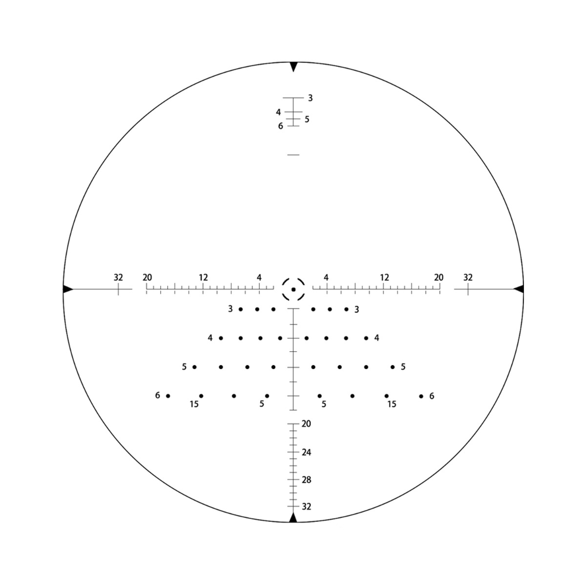T-Eagle AR 2.5-15X32 Illuminated SFP MIL 0.1 MRAD SF 30mm Rifle Scope