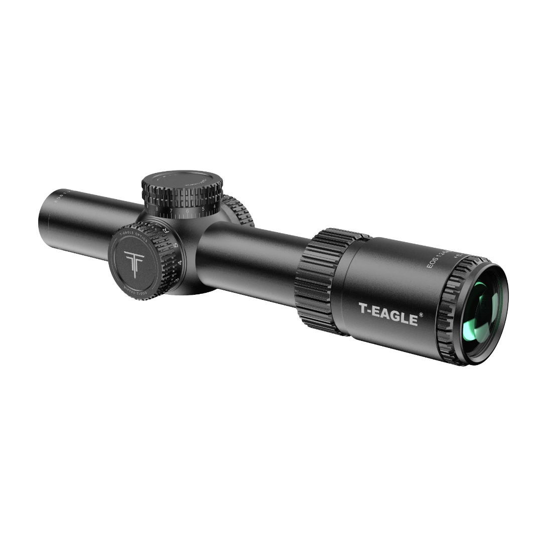 T-Eagle EOS 1.2-6x24 SFP Illuminated WA 1/4MOA 30mm Rifle Scope with Picatinny Mounts