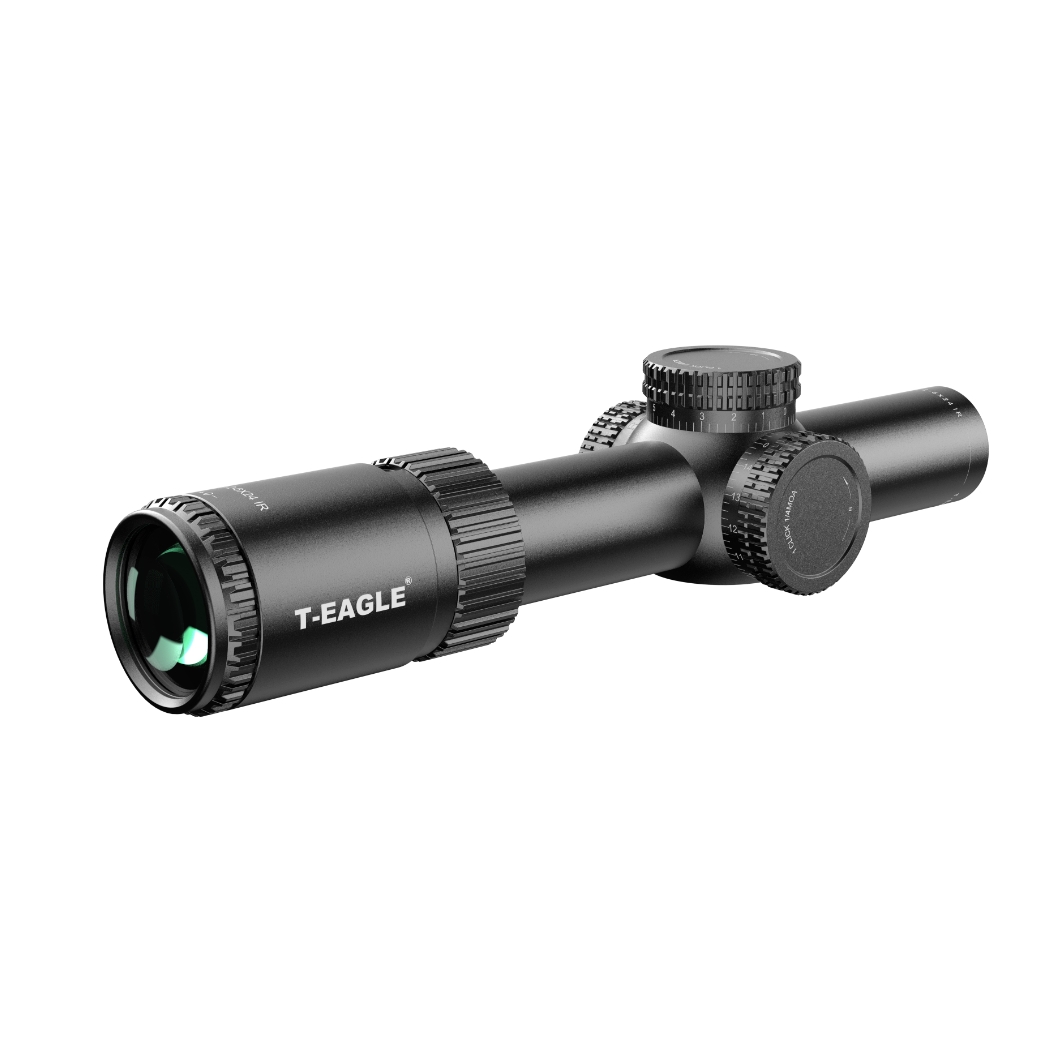T-Eagle EOS 1.2-6x24 SFP Illuminated WA 1/4MOA 30mm Rifle Scope with Picatinny Mounts