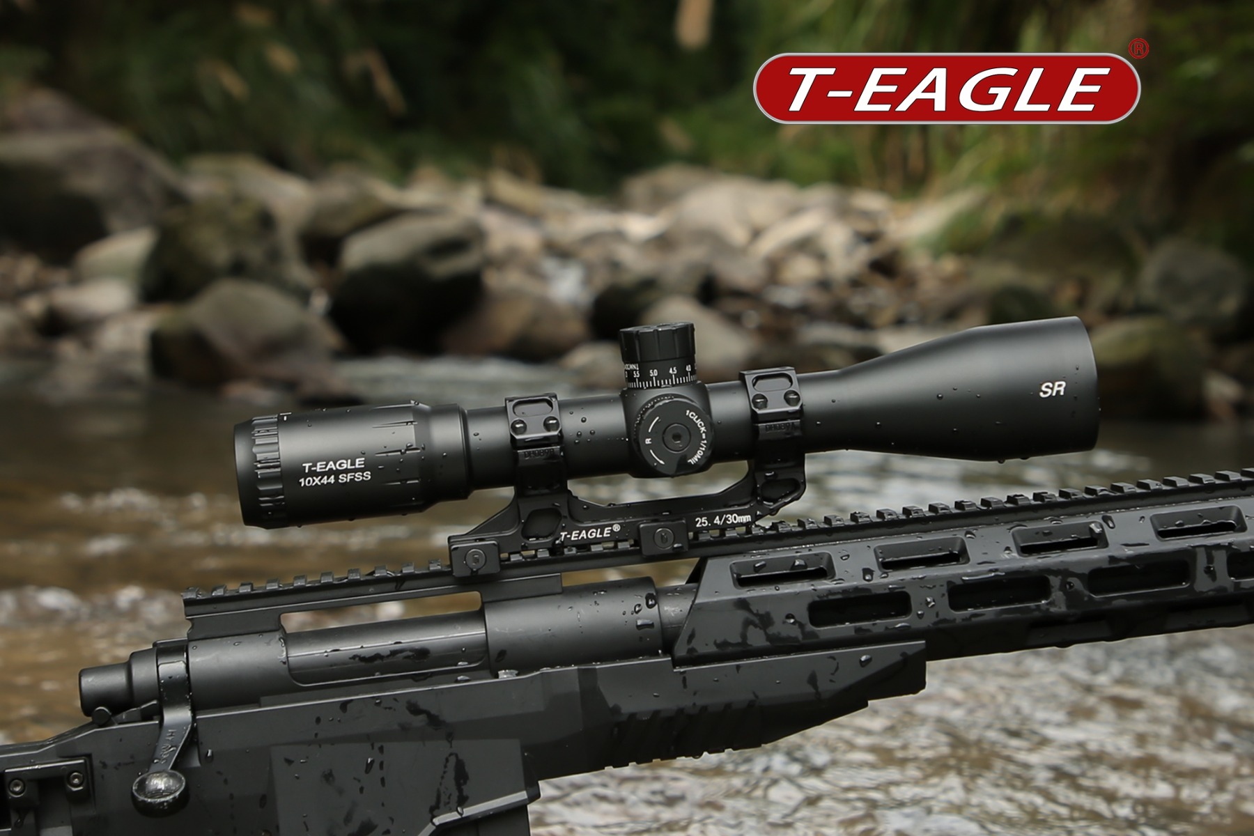 T-Eagle SR 10X44 Illuminated MIL 0.1 MRAD SF 30mm Rifle Scope