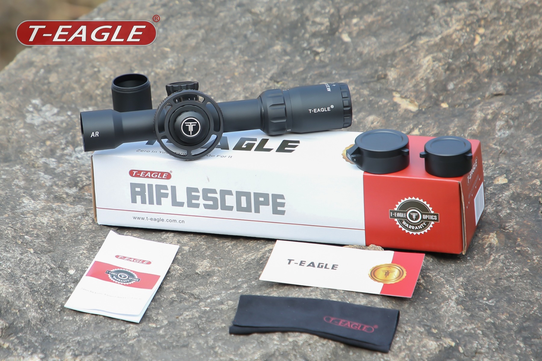 T-Eagle AR 2.5-15X32 Illuminated SFP MIL 0.1 MRAD SF 30mm Rifle Scope