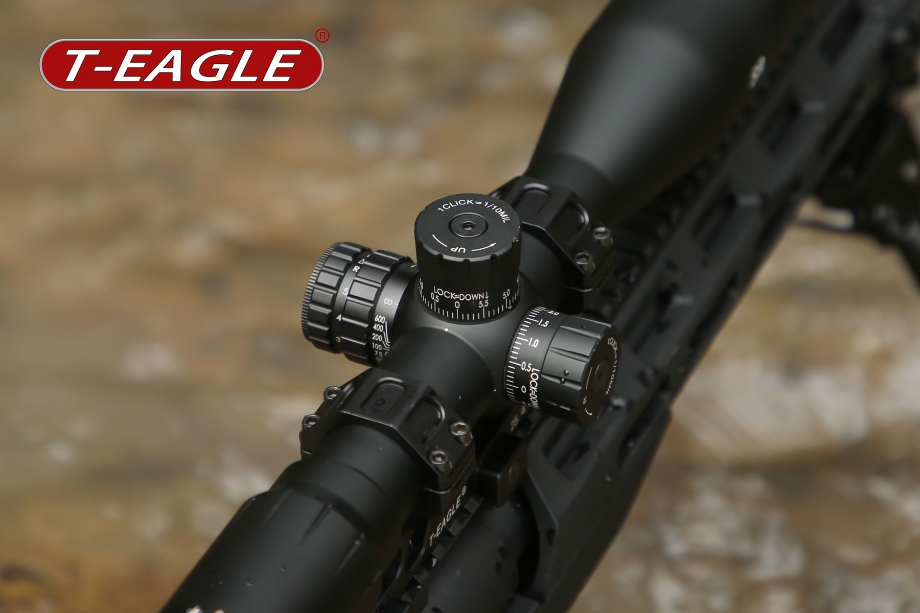 T-Eagle SR 10X44 Illuminated MIL 0.1 MRAD SF 30mm Rifle Scope