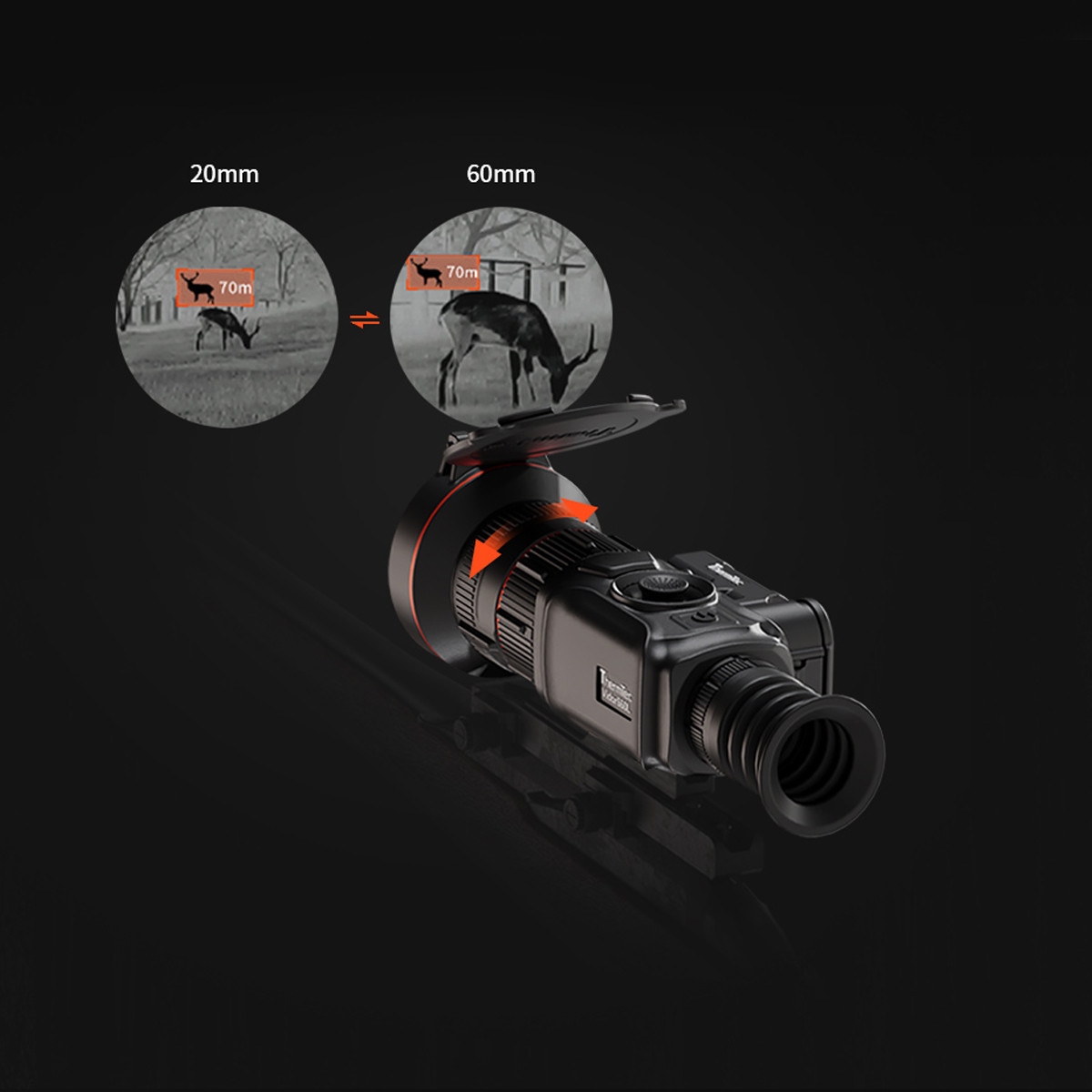 Thermtec Vidar 660L  660 12um 25mk 20/60 Compact Riflescope w/LRF