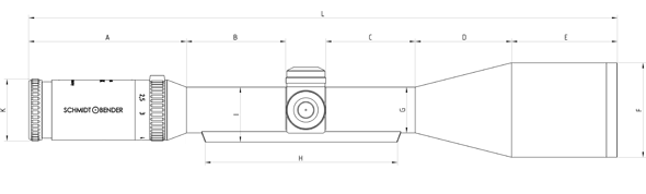 Schmidt & Bender Klassik 3-12x50 Illuminated FFP L3 ASV Rifle Scope