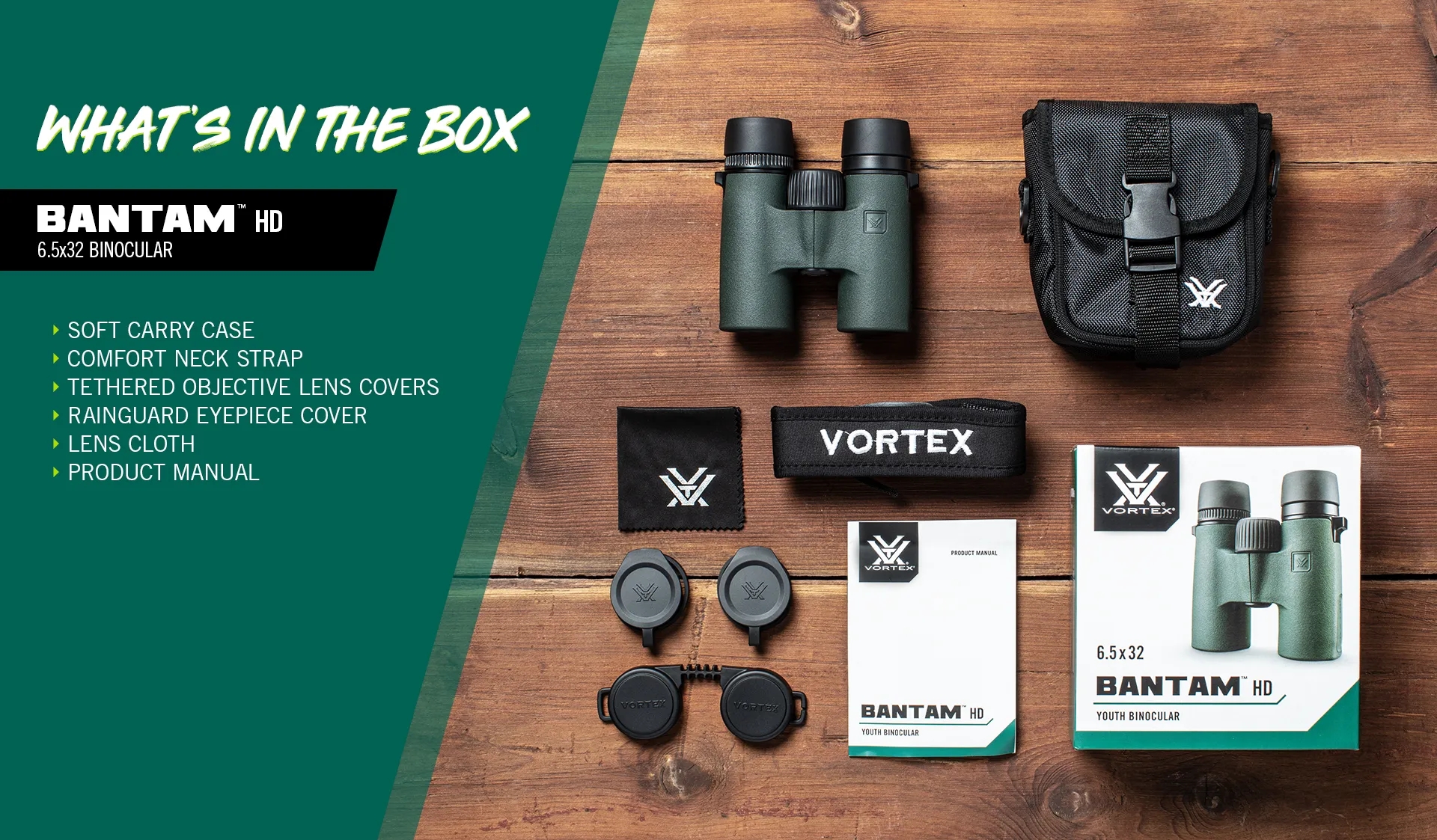 Vortex Bantam 6.5x32 Youth Binoculars