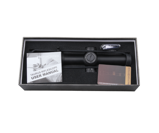 Vector Optics Taurus 1-6x24 SFP Illuminated LPVO 1/10 MIL Rifle Scope