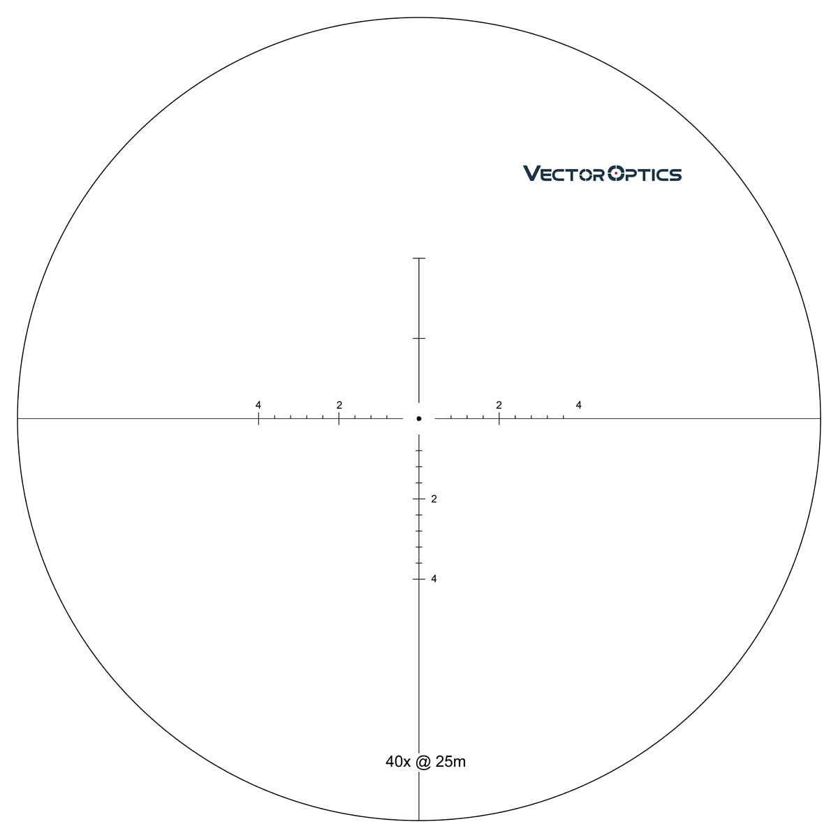 Vector Optics Sentinel-X Pro 10-40x50 SFP Illuminated COM-25M 1/8 MOA 30mm Zero Stop Benchrest Rifle Scope