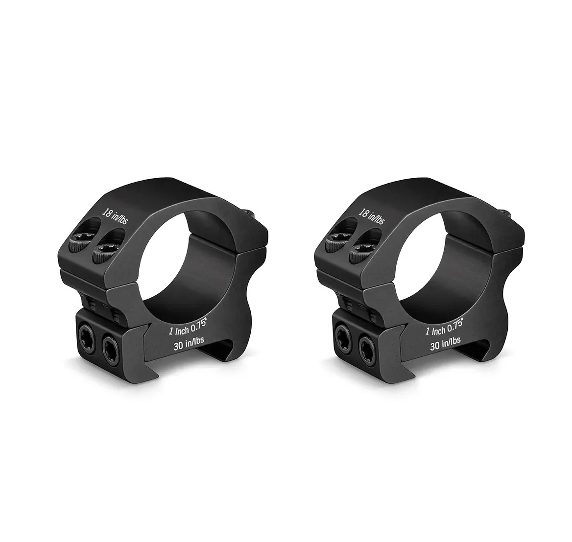 Vortex Optics Pro Series 1" Rifle Scope Rings - Low (0.75")