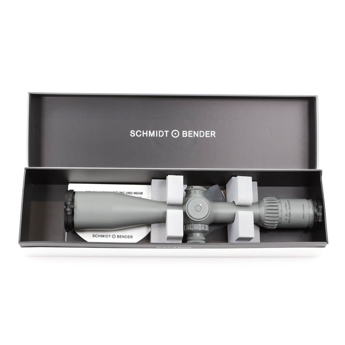 Schmidt & Bender 6-36x56 PM II High Performance LPI P5FL 1cm cw DT35 MTC LT Rifle Scope (RAL 7005)