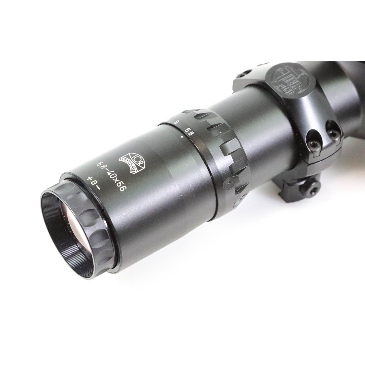Preowned IOR Crusader BF 5.8-40x56 FFP Illuminated MRAD SHX-X1 0.1 MRAD Rifle Scope - PO45