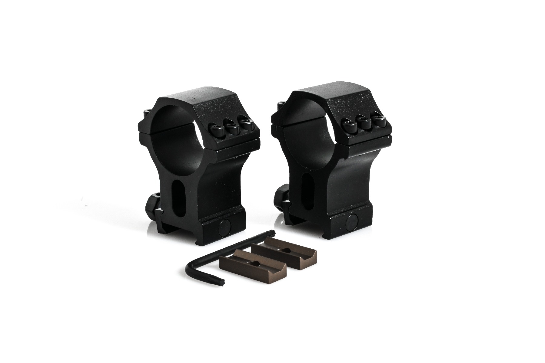 WULF Xtreme Heavy-Duty 30mm Tactical Picatinny Rings - Extra High 