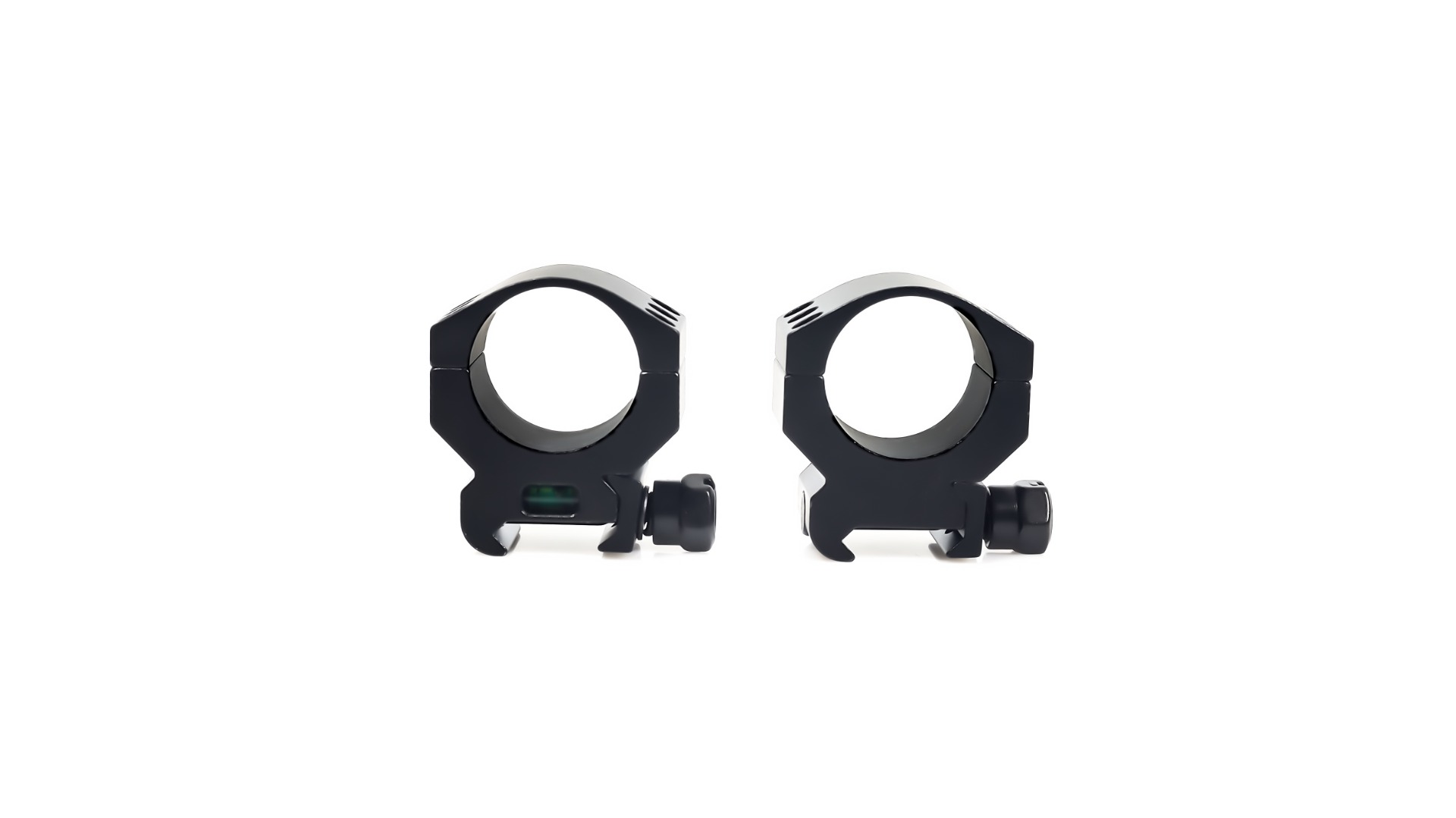 WULF Pro Tac 30mm Bubble Level Heavy Duty 6 Screw Weaver/Picatinny Rings - Low