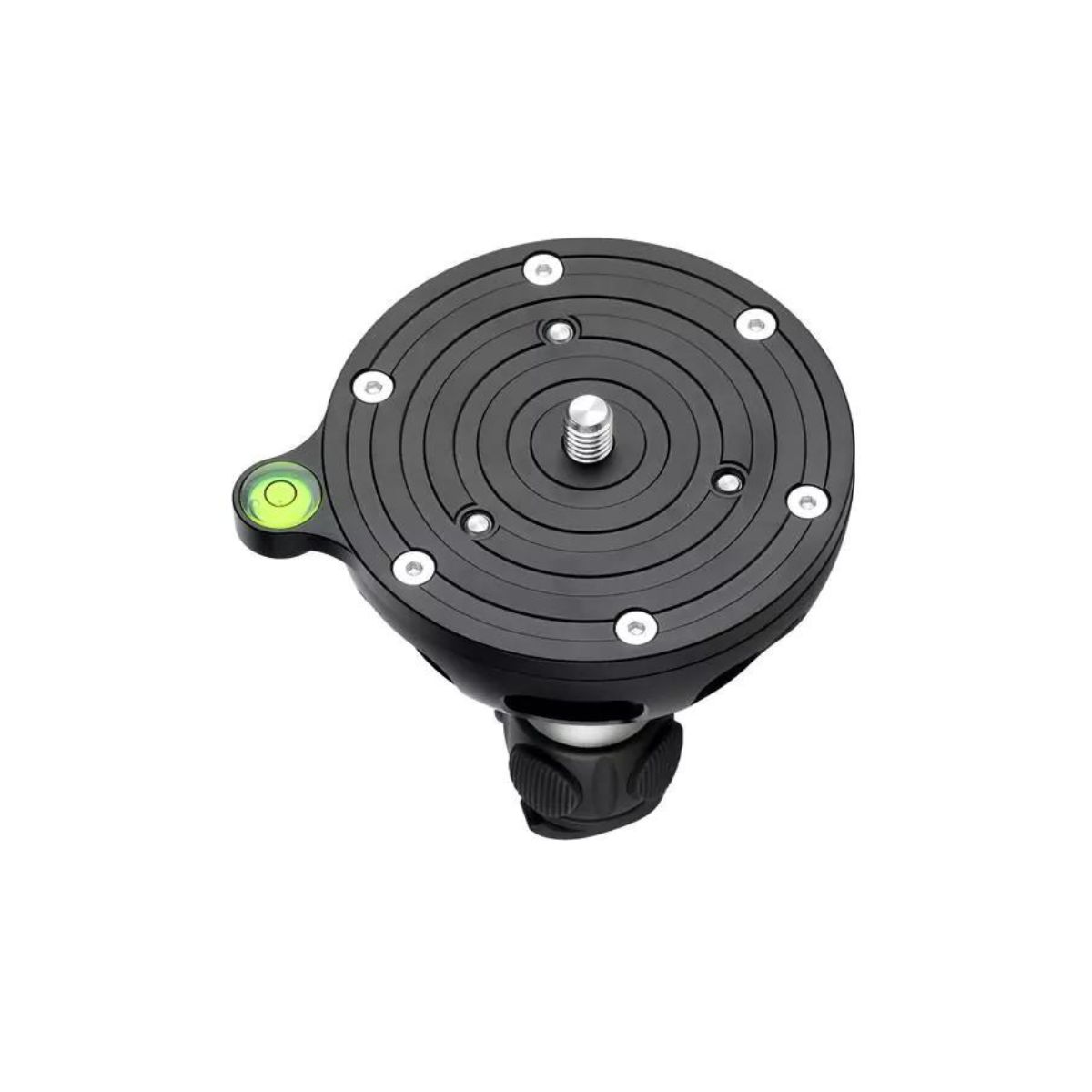Leofoto YB-100MP Summit 100mm x 100mm 3/8 inch Thread Medium Handle Levelling Base with Platform
