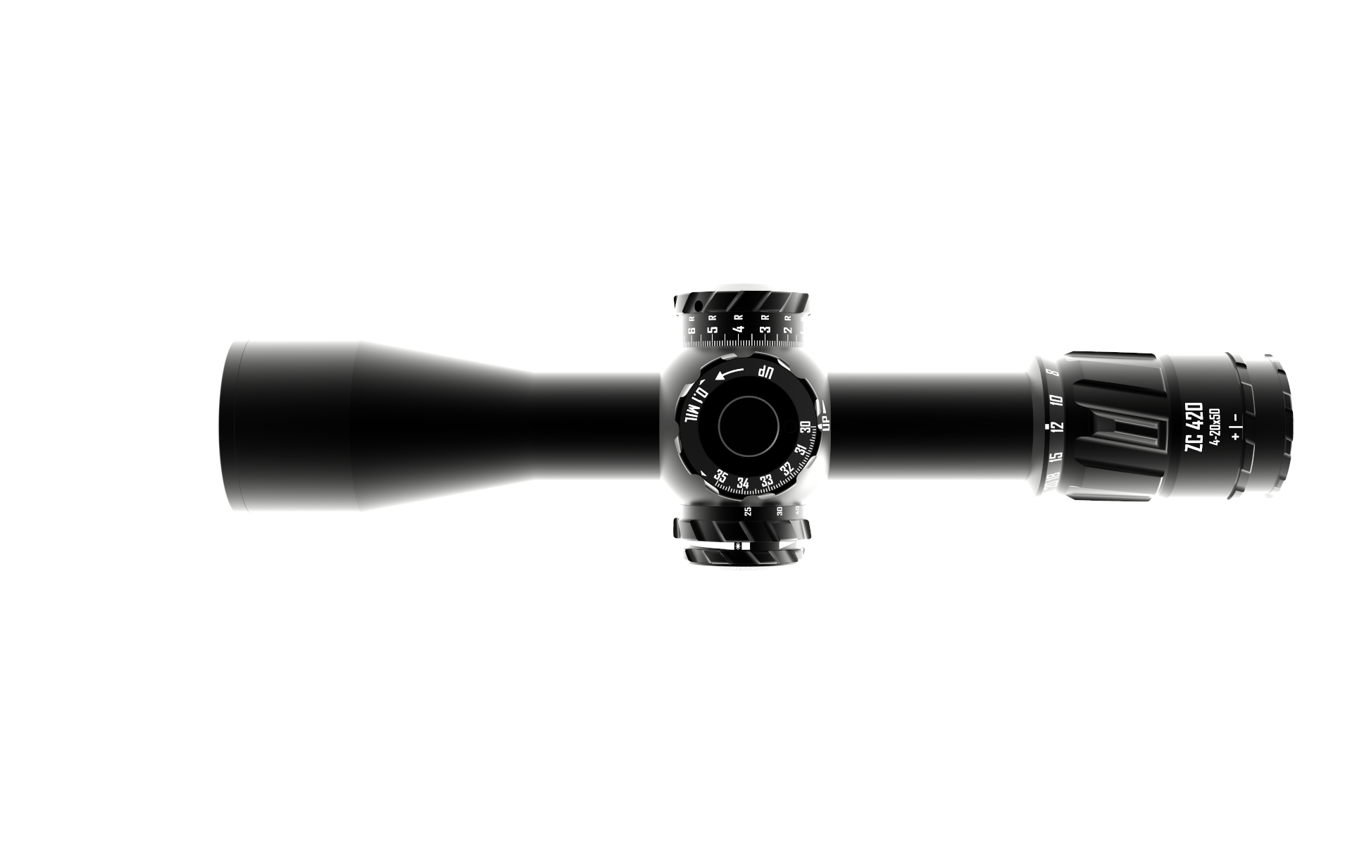 Zero Compromise Optic (ZCO) ZC420 4-20X50 IR FFP Mil/MIL Tremor 5 Rifle Scope (+ZCO 2pc Rings)