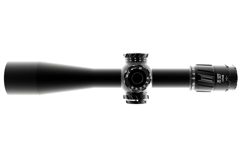 Zero Compromise Optic (ZCO) ZC527 5-27X56 FFP Illuminated 0.1 MIL MPCT2 Rifle Scope (+ZCO 2pc Rings)
