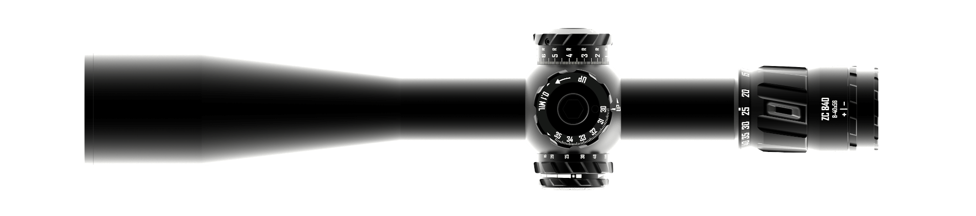 Zero Compromise Optic 8-40x56 FFP Illuminated 0.1 Mil Tremor 5 CCW Rifle Scope (+ZCO 2pc Rings)