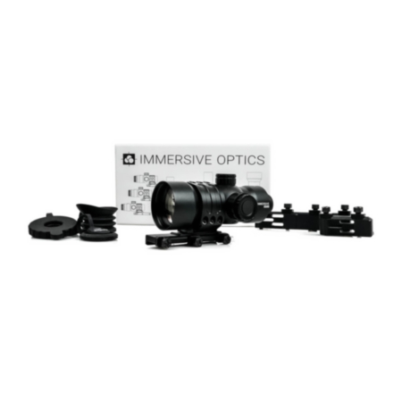 Preowned Immersive Optics 14x50 Prismatic Scope MilDot with MOA Adjustable Extended Mounts - PO552