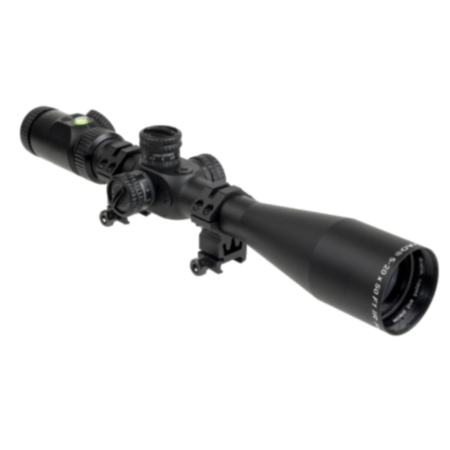 PAO F1 5-20x50 Illuminated PA FFP Rifle Scope w/ Free 9-11mm Dovetail Mounts