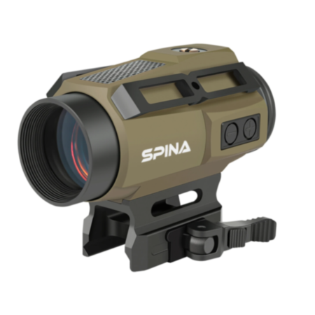 SPINA Optics Symbiote 1x30 Red Dot Sight with QD Mount & Digi System (TAN)